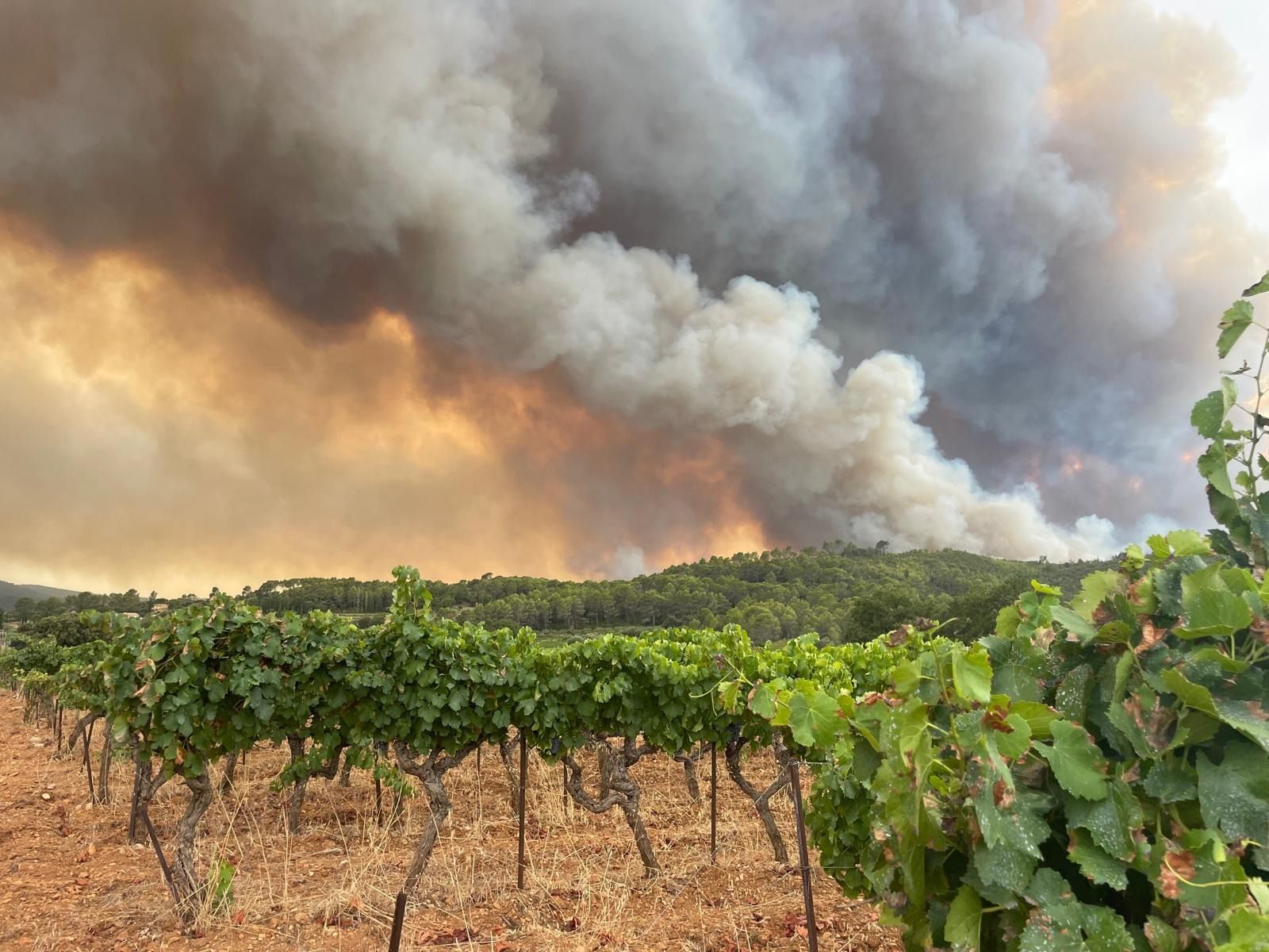feu incendie var correns